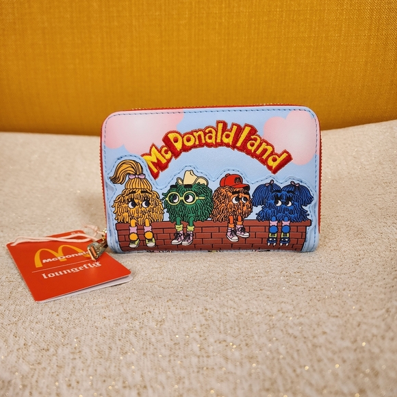 Loungefly McDonalds Fry Kids Fry Guys McDonaldland Zip Around Wallet NEW - Picture 2 of 13